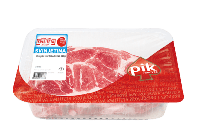 Pork collar bone-in steak