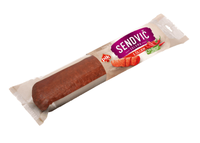 Sandwich salami with chili